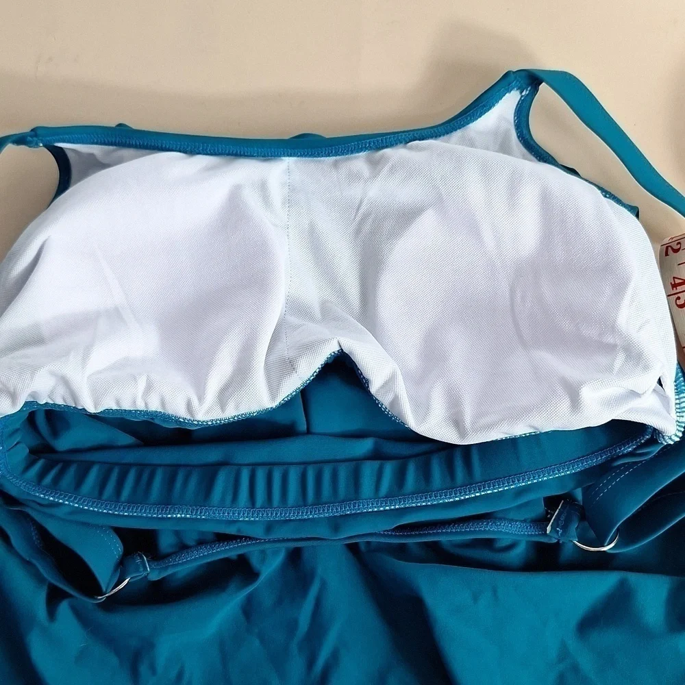 Bloomchic Swim Bikini Top Teal Green